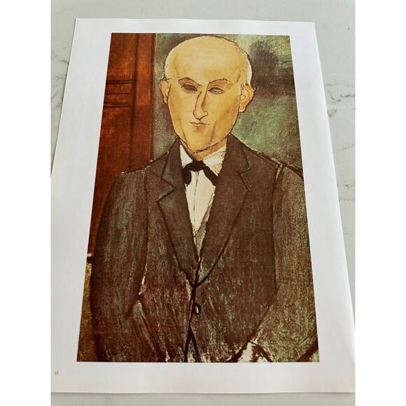 Modigliani, Antonia, Max Jacob, Painting, Print, School of Paris ~ 250626-WH 365 - Picture 2 of 2